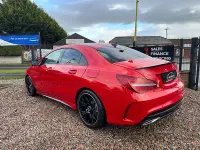 Used Mercedes CLA220 AMG line 177 HP (130 kW) 2017 Red Coupe