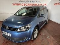 Begagnad VW Touran SE 105 HK (77 kW) 2014 Blå Minibuss
