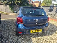 Begagnad Dacia Sandero Ambiance 2018 Blå Halvkombi