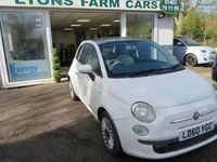 Used Fiat 500 Lounge 69 HP (50 kW) 2010 White Hatchback