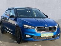 Used Skoda Fabia Design Edition 116 HP (85 kW) 2024 Race blue metallic black magic pearl effect Hatchback