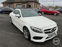 Used Mercedes C220 AMG line 170 HP (125 kW) 2016 White Coupe