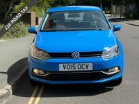 Used VW Polo SE 60 HP (44 kW) 2015 Blue Hatchback