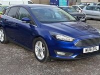 Used Ford Focus Zetec 125 HP (91 kW) 2016 Blue Hatchback