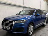Begagnad Audi Q7 S-Line 2017 Blå SUV