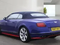 Used Bentley Continental GT Convertible 529 HP (389 kW) 2017 Blue Cabriolet