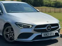 Used Mercedes CLA220 AMG line 190 HP (139 kW) 2021 Silver Coupe
