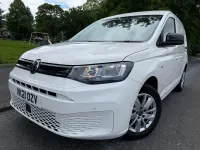 Used VW Caddy Pro 102 HP (75 kW) 2021 White MPV