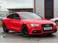 Used Audi A5 Sportback Black Edition 177 HP (130 kW) 2015 Red Hatchback