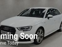 Used Audi A3 Sportback S-Line 116 HP (85 kW) 2018 White Hatchback