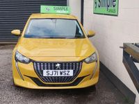 Used Peugeot 208 Allure Premium 2021 Yellow Hatchback