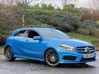 Używany Mercedes A200 AMG 136 KM (100 kW) 2014 Niebieski Hatchback