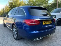 Used Mercedes C220 170 HP (125 kW) 2015 Blue Estate