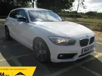 Used BMW 118 Sport Line 136 HP (100 kW) 2016 White Hatchback