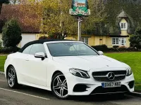 Used Mercedes E300 AMG line 2017 White Cabriolet