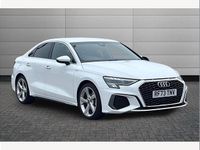 Used Audi A3 S-Line 150 HP (110 kW) 2023 Ibis white Sedan
