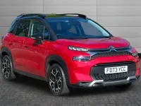 Used Citroën C3 Aircross PureTech 131 HP (96 kW) 2023 Pepper red with perla nera black bitone roof SUV