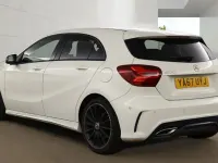 Used Mercedes A160 AMG line 102 HP (75 kW) 2018 White Hatchback