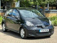 Used Toyota Aygo 68 HP (50 kW) 2010 Black Hatchback