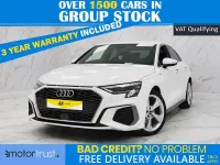 Used Audi A3 S-Line 150 HP (110 kW) 2022 White Sedan