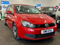 Used VW Golf VI S 105 HP (77 kW) 2011 Red Hatchback