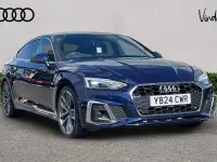 Used Audi A5 S-Line 200 HP (147 kW) 2024 Blue Hatchback