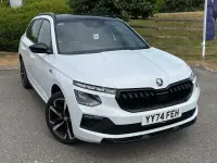 Used Skoda Kamiq Monte Carlo 113 HP (83 kW) 2024 Moon white metallic SUV