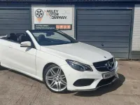 Used Mercedes E220 AMG line 2016 White Cabriolet