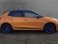 Used Skoda Fabia Colour Edition 59 HP (43 kW) 2022 Phoenix orange metallic black magic pearl effect Hatchback