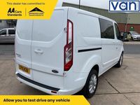 used Ford 300 Transit Custom 2.0LIMITED SWB 6 SEAT DOUBLE CAB IN VAN L1 H1 129 BHP with air con, cr