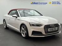 Used Audi A5 Cabriolet S-Line 190 HP (139 kW) 2018 White Cabriolet