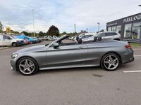 Used Mercedes C300 AMG line 245 HP (180 kW) 2018 Grey Cabriolet