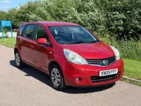 Used Nissan Note Acenta 110 HP (80 kW) 2009 Red Hatchback