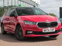 Used Skoda Fabia Design Edition 79 HP (58 kW) 2025 Velvet red metallic black magic pearl effect Hatchback