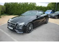 Used Mercedes E220 AMG line 2020 Obsidian black metallic Cabriolet