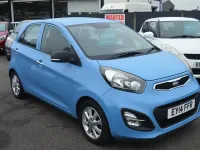Used Kia Picanto 84 HP (61 kW) 2014 Blue Hatchback