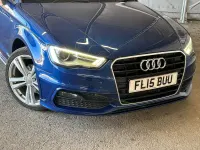 Used Audi A3 Sportback S-Line 2015 Blue Hatchback