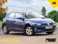Used VW Polo SE 80 HP (58 kW) 2019 Blue Hatchback