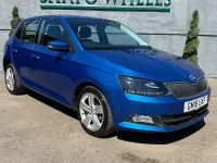Used Skoda Fabia SE L 95 HP (69 kW) 2018 Blue Hatchback