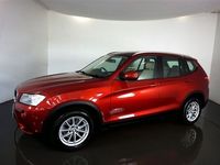 used BMW X3 2.0 XDRIVE20D SE 5d AUTO-1 OWNER FROM NEW-FINISHED IN VERMILION RED WITH OYSTER NEVADA LEATHER-17"V