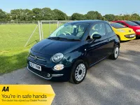 Used Fiat 500 Lounge 69 HP (50 kW) 2017 Blue Hatchback