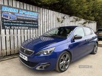 Used Peugeot 308 GT-line 150 HP (110 kW) 2017 Blue Hatchback