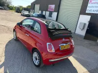 Second-hand Fiat 500 Lounge 100 CP (73 kW) 2010 Roșu Cabrio