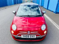 Second-hand Fiat 500 Lounge 69 CP (50 kW) 2009 Roșu Cabrio