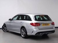 Used Mercedes C220 AMG line 170 HP (125 kW) 2018 Silver Estate