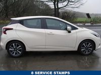 Used Nissan Micra Acenta 71 HP (52 kW) 2018 White Hatchback