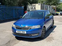 Used Skoda Rapid Sport 115 HP (84 kW) 2016 Blue Hatchback