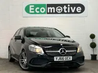 Used Mercedes A200 AMG line 136 HP (100 kW) 2016 Black Hatchback