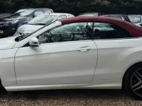 Used Mercedes E220 AMG line 174 HP (127 kW) 2014 White Cabriolet