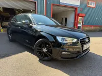 Used Audi A3 Sportback S-Line 2015 Black Hatchback
